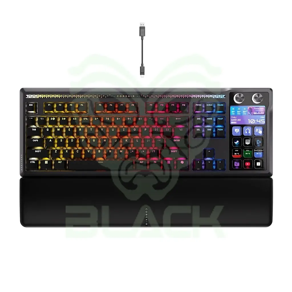 Teclado Mecanico Corsair Galleon 100 Stream Deck 12 Botones Pantalla Lcd 8000hz Hyper Polling Switch Mlx Pulse