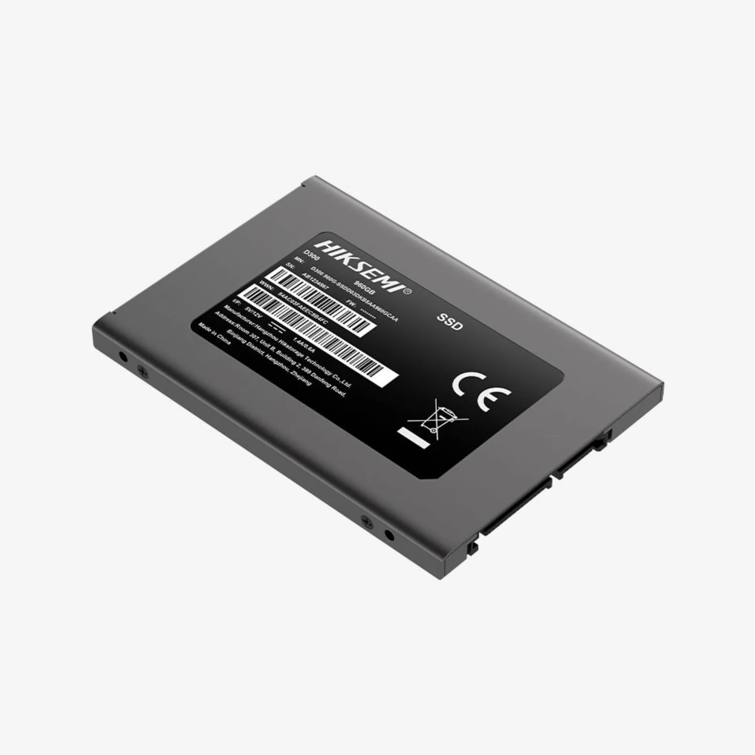 DISCO SOLIDO INTERNO HIKSEMI D300 ENTERPRISE 480GB SATA III 2.5"