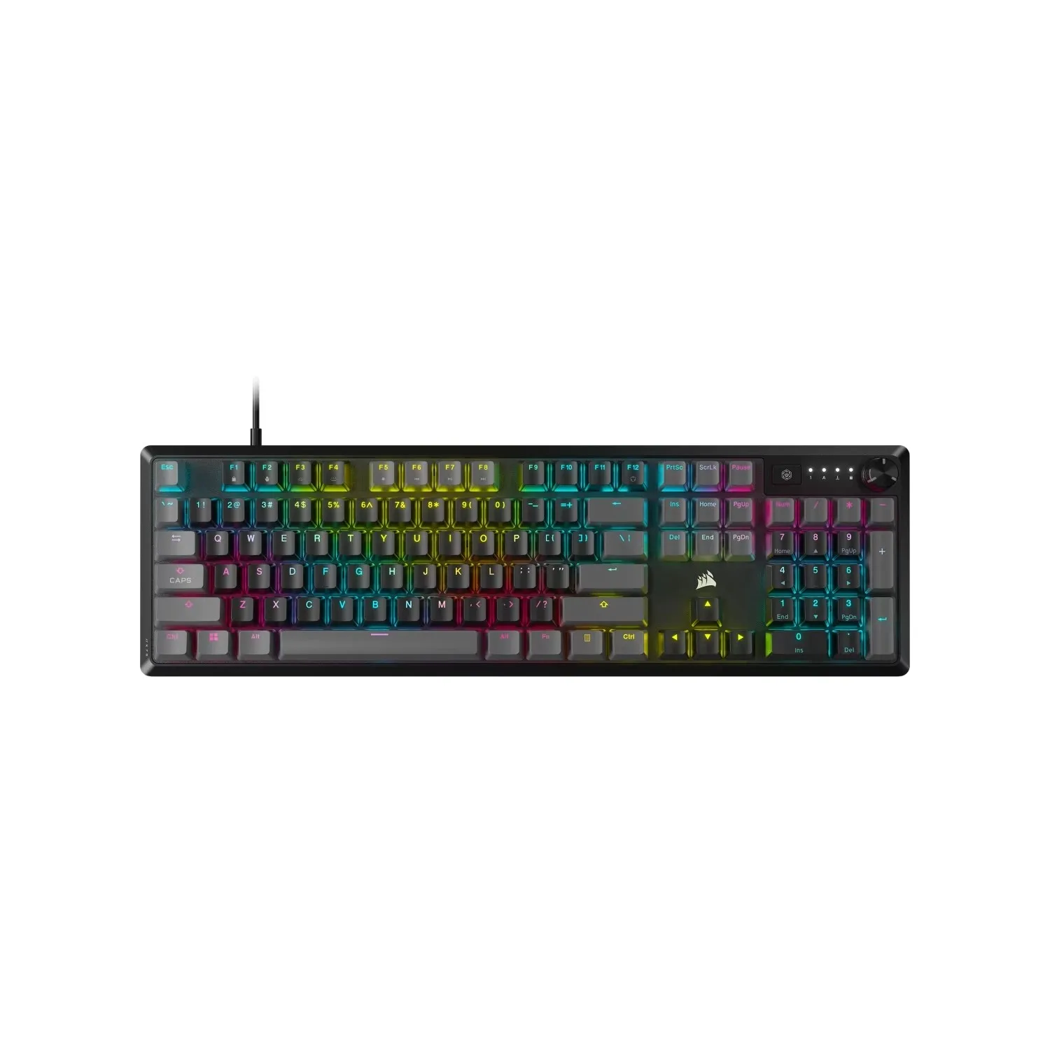 Teclado Mecánico Corsair K70 Core RGB USB Gris En