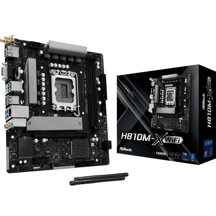 Mother Asrock H810M-X WIFI LGA1851 DDR5