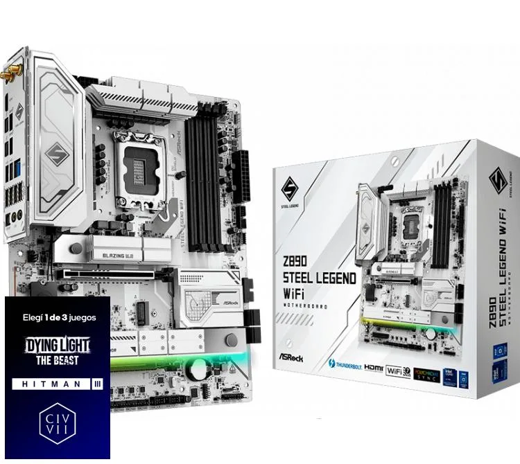 MOTHER ASROCK Z890 STEEL LEGEND WIFI LGA1851 DDR5