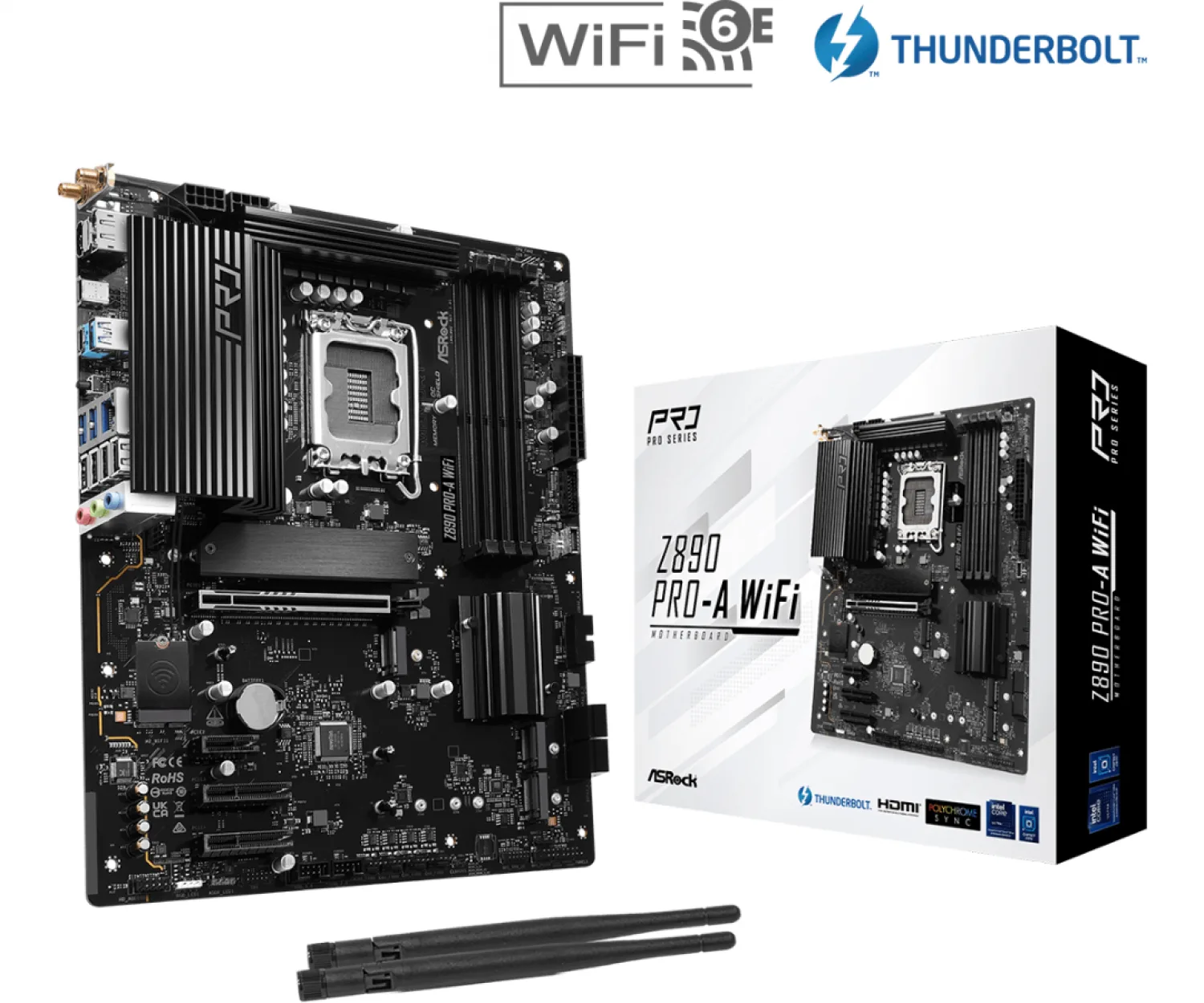 Mother Asrock Z890 Pro Rs WIFI White LGA1851 DDR5