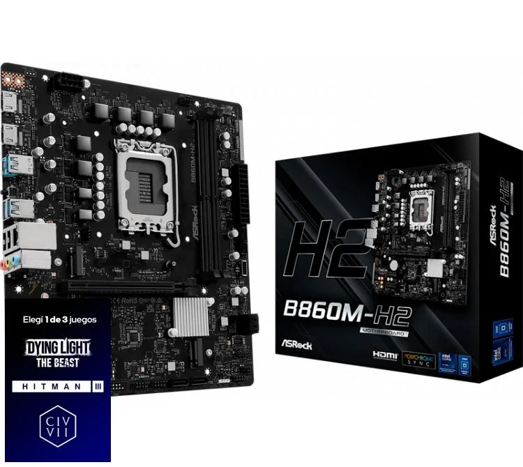 Mother Asrock B860M-H2 LGA1851 DDR5