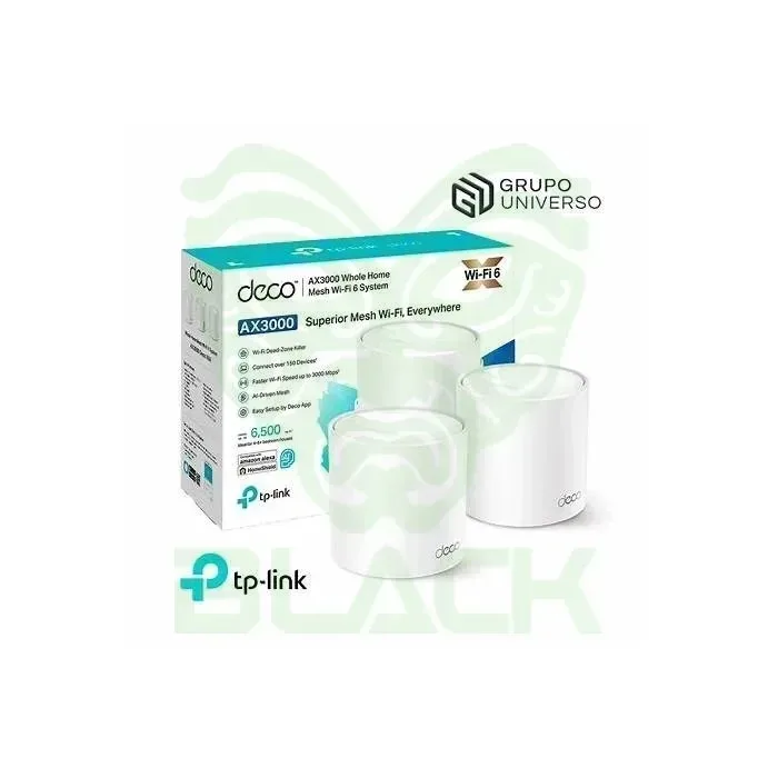 EXTENSOR DE SEÑAL WIFI MESH DECO X50 TP-LINK AX3000 PACK DE 3