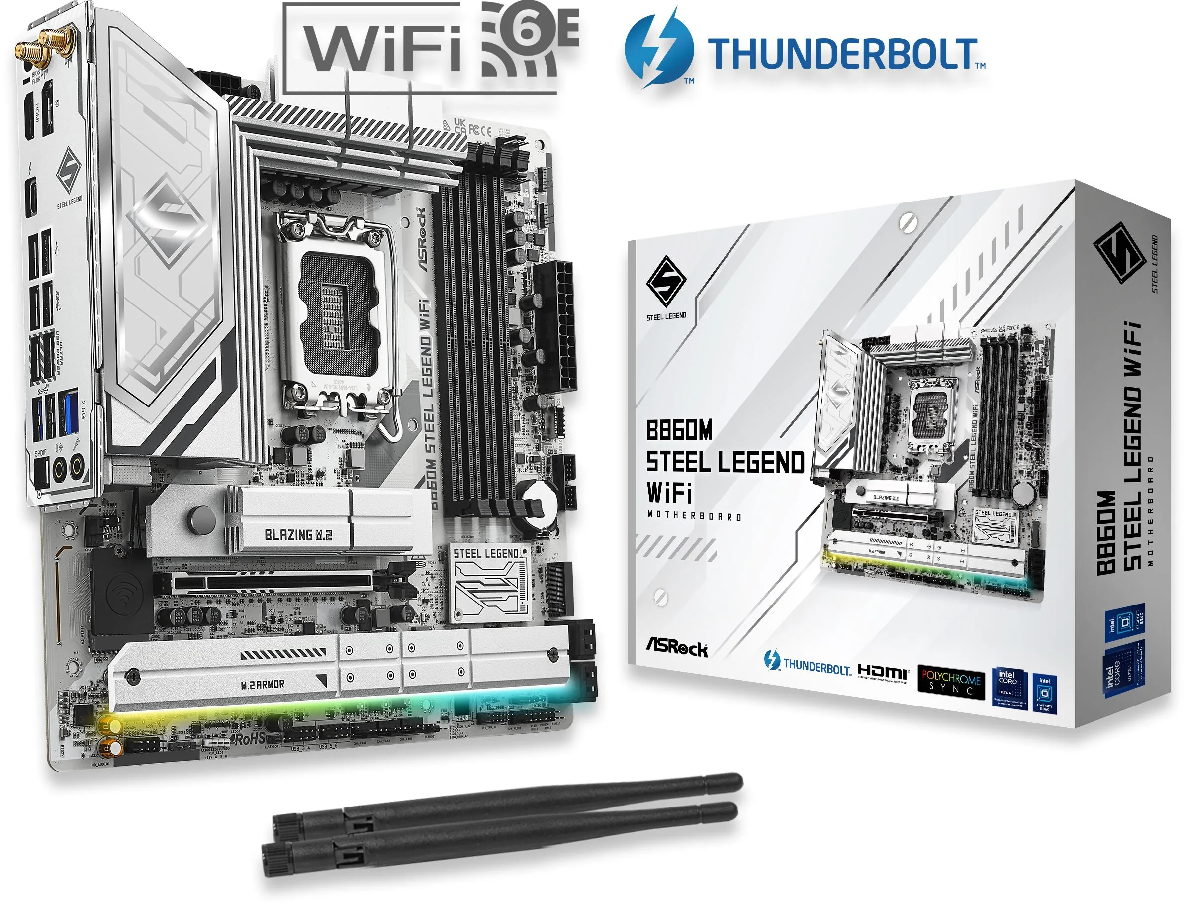 MOTHER ASROCK B860M STEEL LEGEND WIFI LGA1851 DDR5