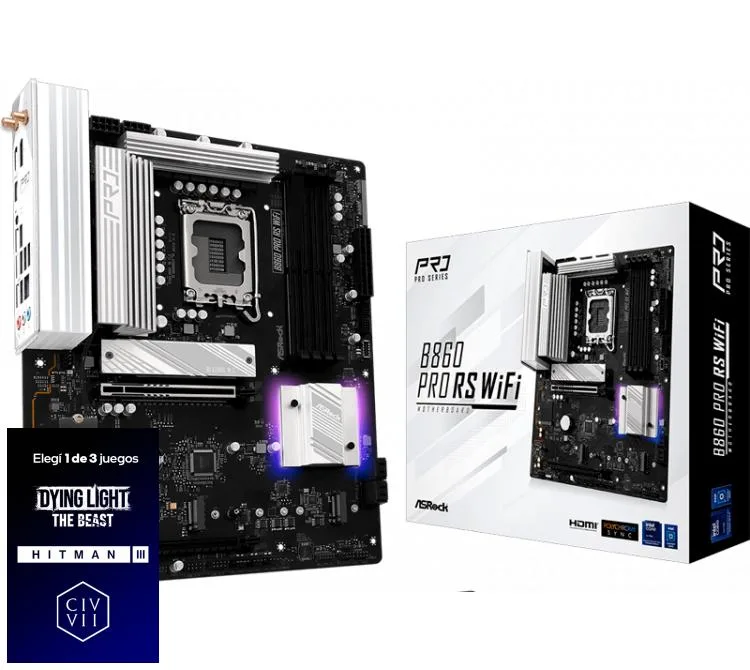 MOTHER ASROCK B860 PRO RS WIFI LGA1851 DDR5