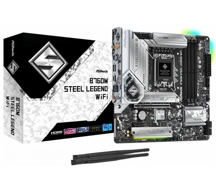 MOTHER ASROCK B760M STEEL LEGEND WIFI LGA1700 DDR5