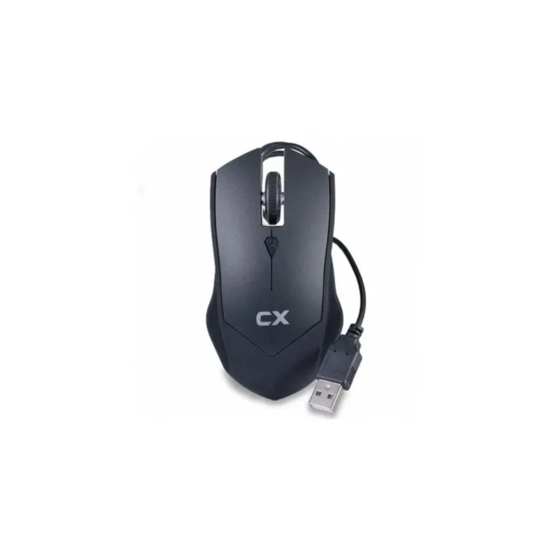 MOUSE CX MEQ-037 RUBBER BLACK COLOR FINISH USB