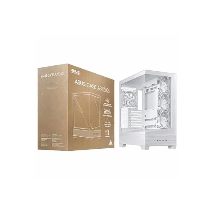GAB ASUS A31 PLUS TG ARGB WHITE V TEMPLADO