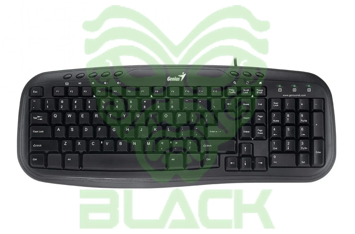 TECLADO GENIUS SLIMSTAR M200 USB BLACK