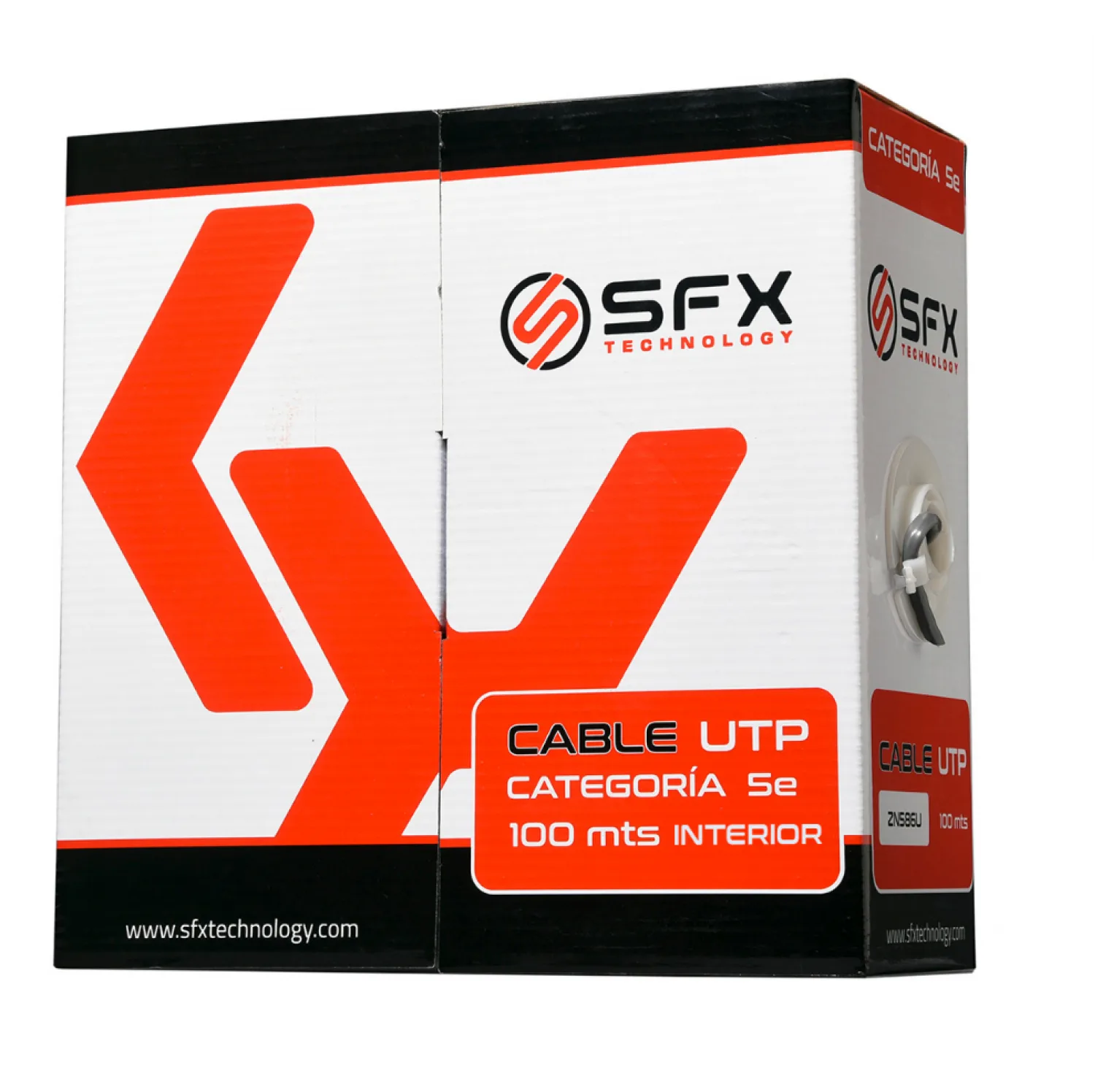 CABLE UTP SFX CAT5E 100M INTERIOR
