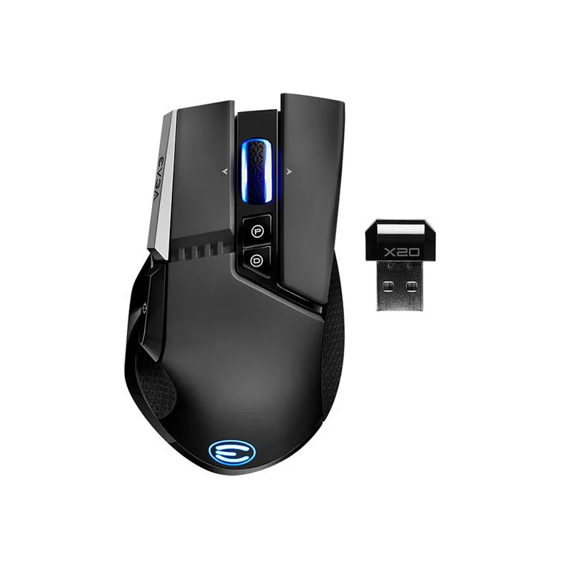 MOUSE INALÁMBRICO EVGA X20 GAMING BLACK