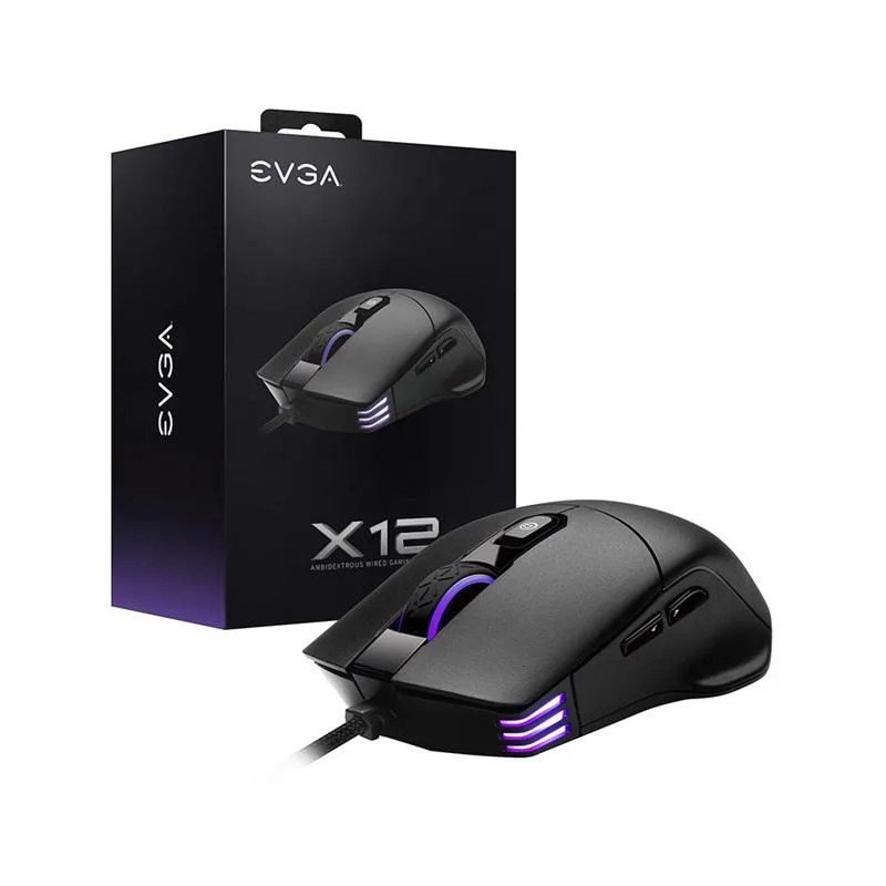 MOUSE EVGA X12 GAMING BLACK