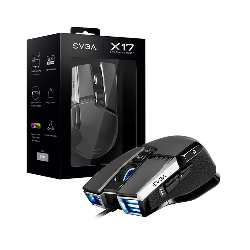 MOUSE EVGA X17 GAMING GREY