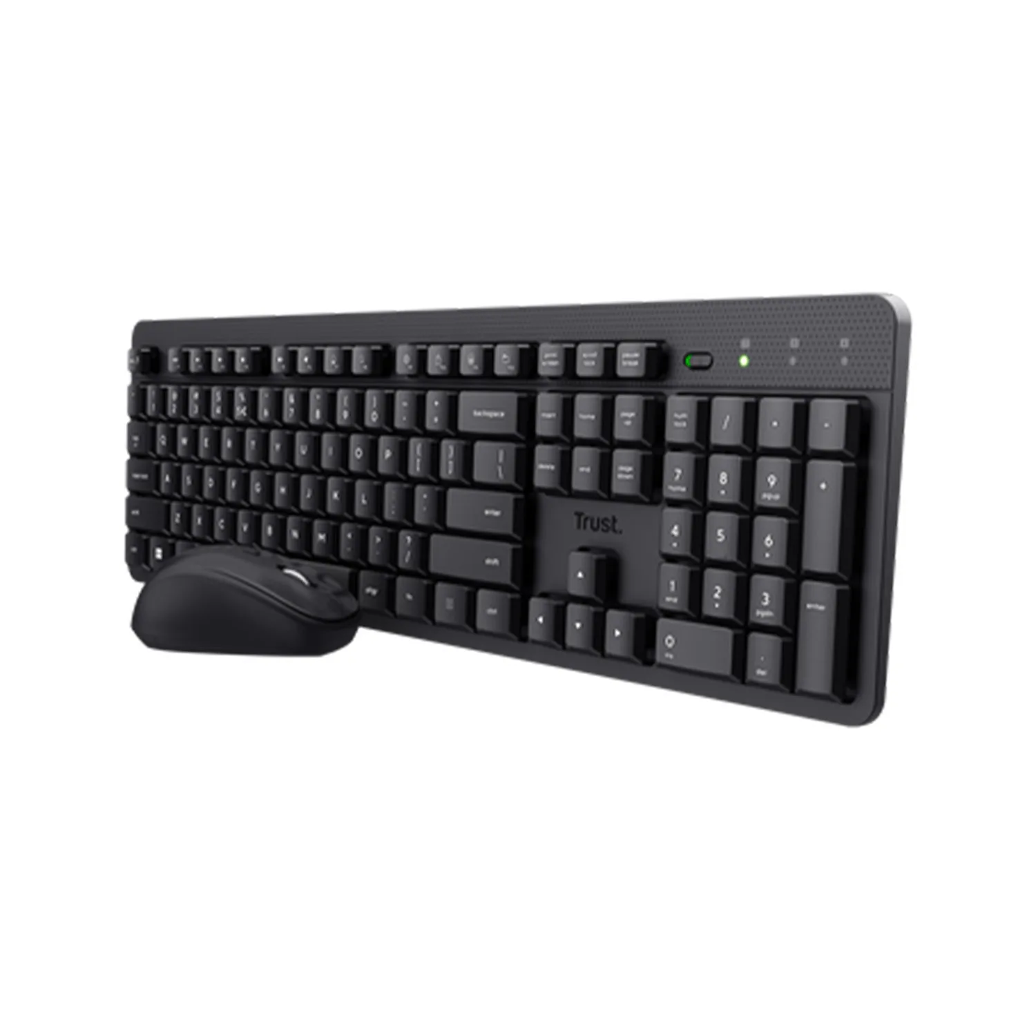 KIT MOUSE Y TECLADO INALÁMBRICOS TRUST ODY II NEGRO 25020