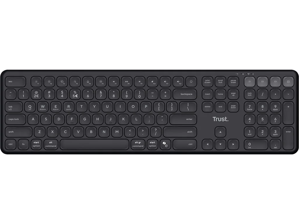 TECLADO VAIYA TRUST MULTIDEVICES WIRELESS ES
