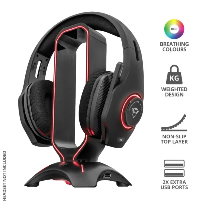 ACCESORIOS BASE AURICULARES TRUST GXT 265 CINTAR RGB