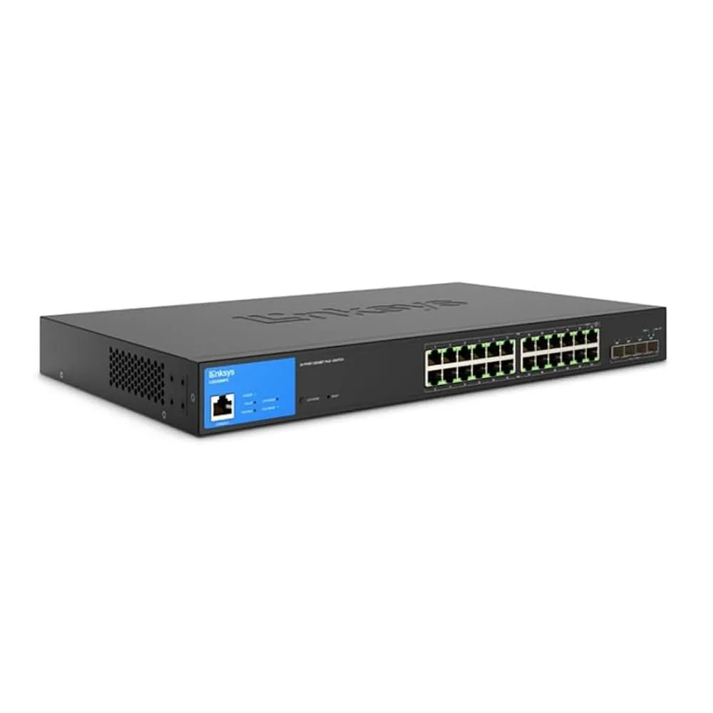24 PORT MANAGED POE+ SWITCH W/ 4 SFP+ 410W