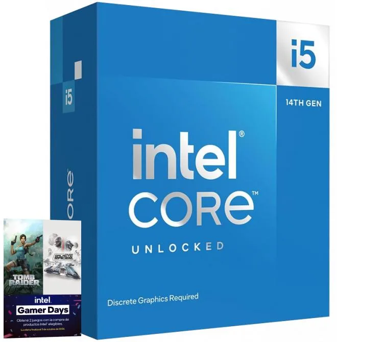 PROCESADOR INTEL CORE I5 14600KF 5.3GHZ TURBO SOCKET 1700 RAPTOR LAKE