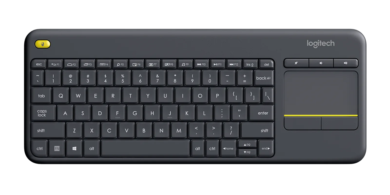 TECLADO LOGITECH K400 PLUS WIRELESS 2.4GHZ C/TOUCHPAD