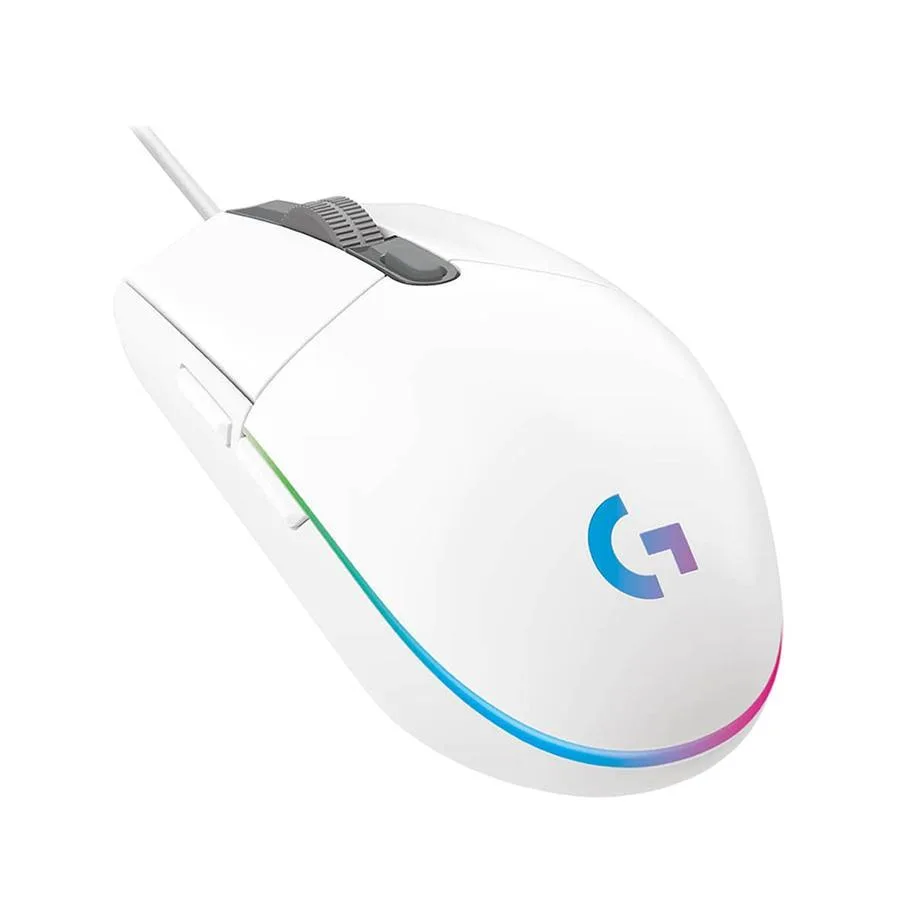 MOUSE LOGITECH C/CABLE G203 BLANCO GAMING