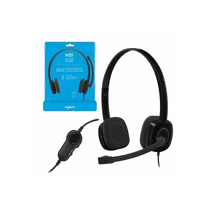 AURICULAR LOGITECH C/MICROFONO H151 BLACK JACK 3....
