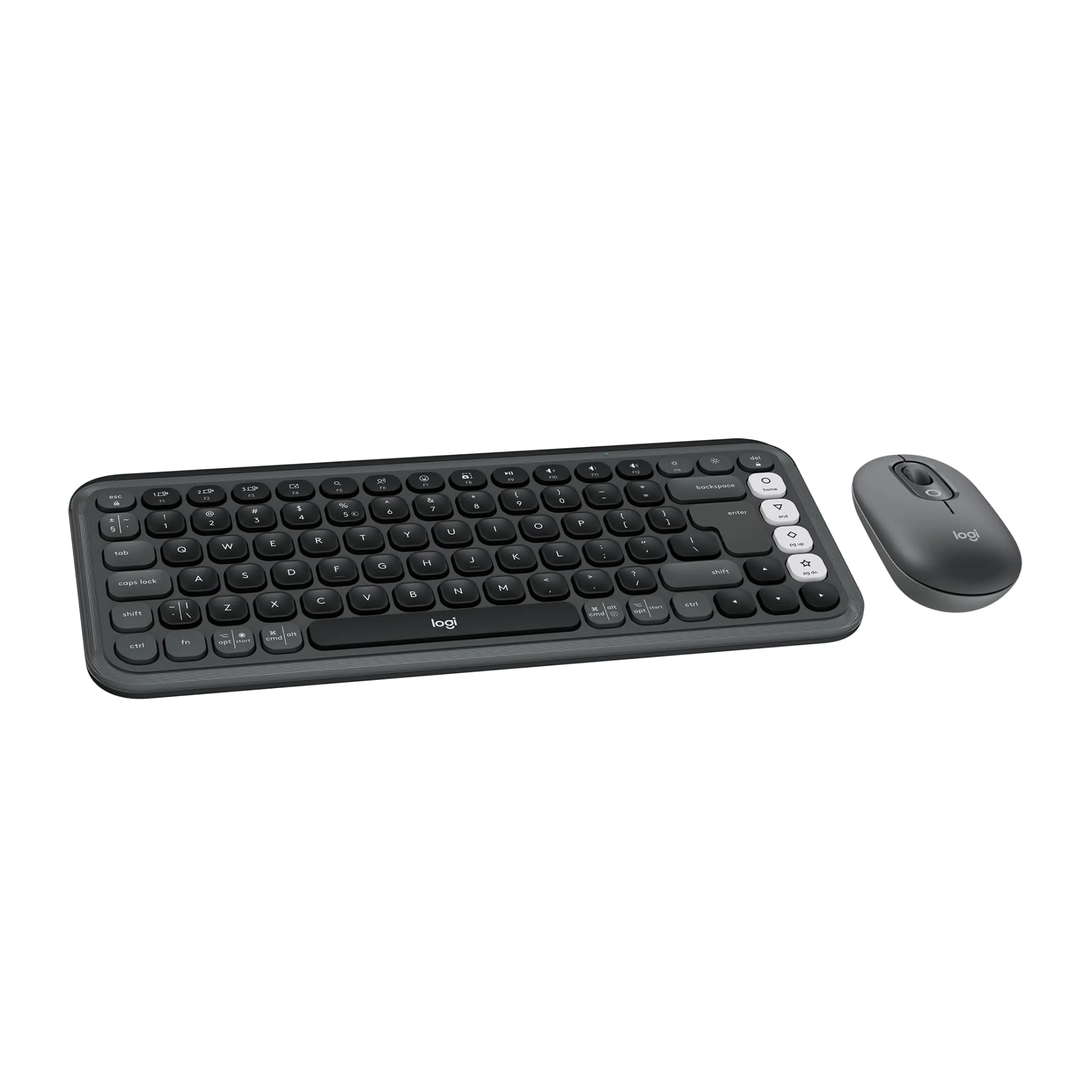 TECLADO Y MOUSE LOGITECH POP ICOM GRAPHITE WIRELESS 2.4GHZ - BT