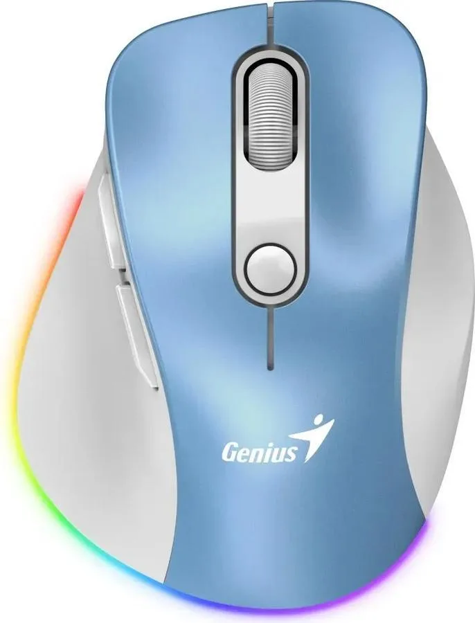 MOUSE WIRELESS MINI GENIUS ERGO 9000S PRO RECARGABLE BLUE