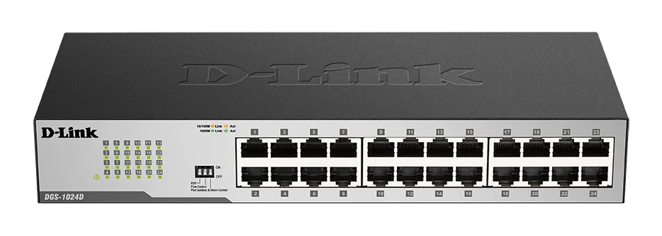 D-LINK SWITCH DGS-1024D 24-PORT 10/1001000MBPS UNMANAGED