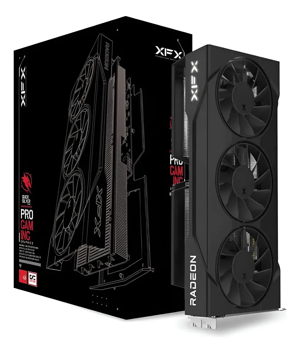 Placa De Video Xfx Radeon Rx 9060 Xt 16GB Gddr6 Swift Oc Triple Fan Gaming Edition