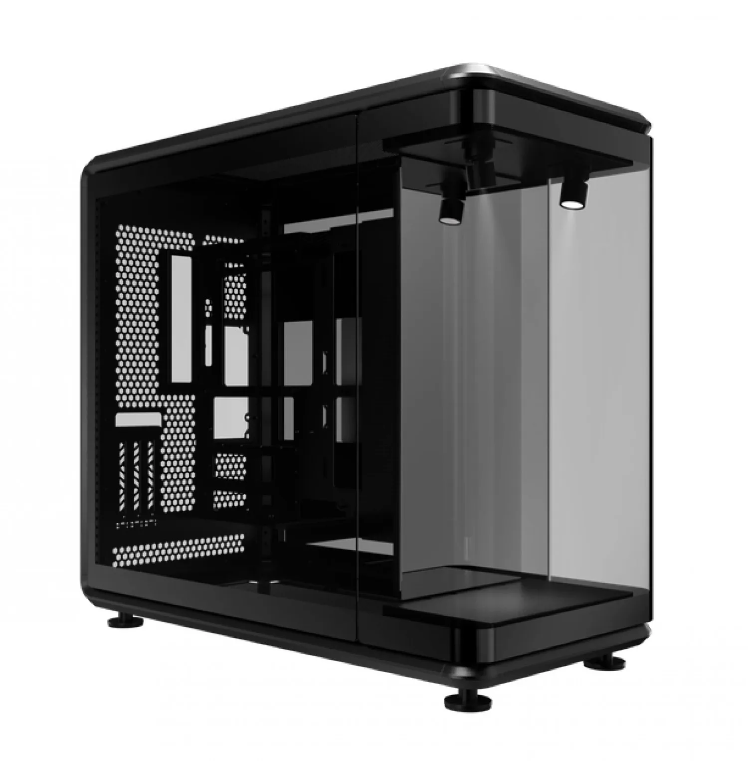 Gabinete Cooler Master Masterframe 360 Panorama Mid Tower Vidrio Templado Black S/Fuente