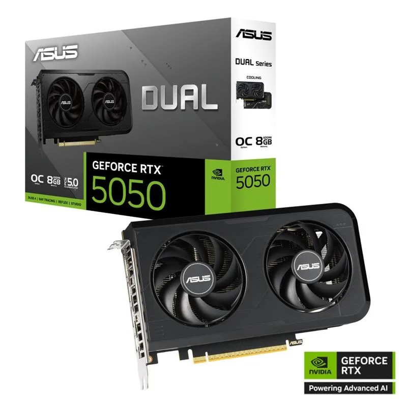 PLACA DE VIDEO ASUS DUAL GEFORCE RTX™ 5050 8GB GDDR6 OC EDITION