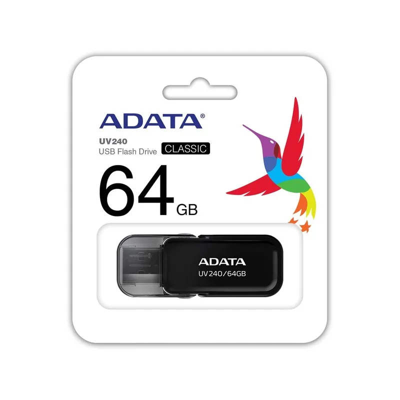 PEN DRIVE ADATA UV240 64GB USB 2.0 BLACK