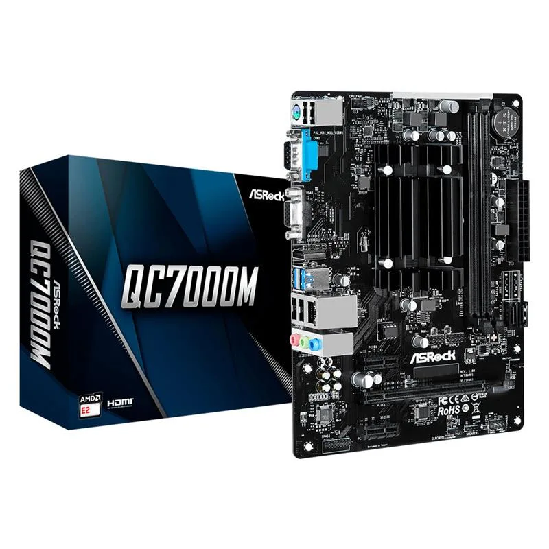 Motherboard Asrock Qc7000m AMD Ft3b Carrizo-l E2-7110 Quad-core Apu