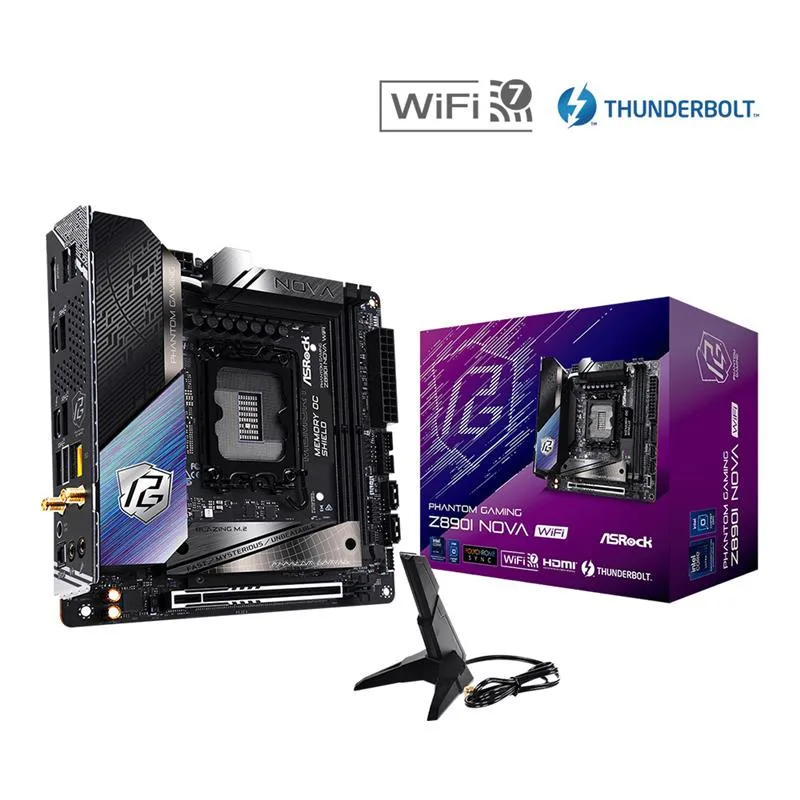 Motherborad Asrock Z890I Nova Wi-fi Intel® Socket 1851 12/13/14va. Gen. DDR5