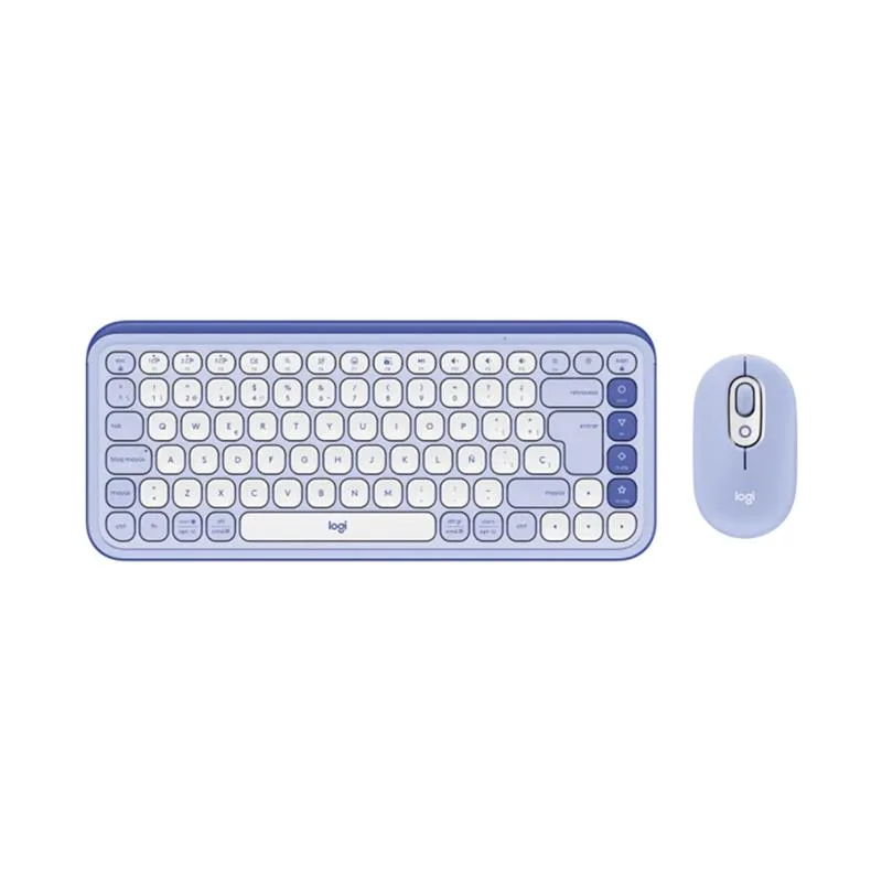 COMBO TECLADO MOUSE INALÁMBRICO LOGITECH ICON POP LILA