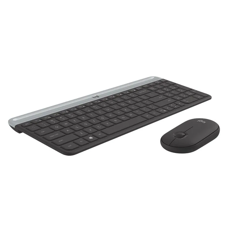COMBO TECLADO MOUSE INALÁMBRICOS LOGITECH MK470 SLIM GRAPHITE