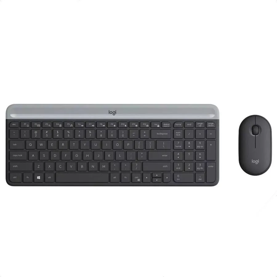 COMBO LOGITECH TECLADO Y MOUSE SLIM INALAMBRICO MK...