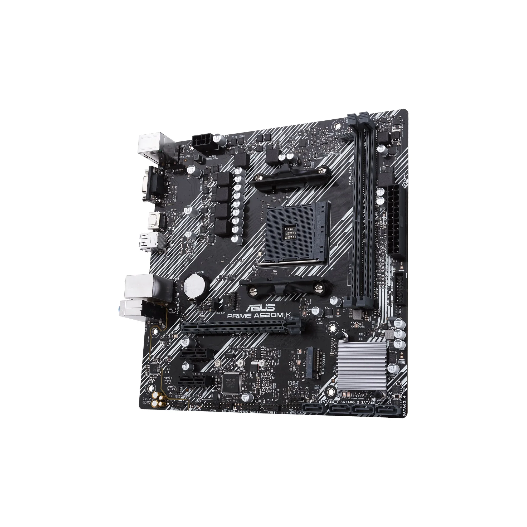 KIT MOTHER ASUS PRIME A520M-K + PROCESADOR AMD RYZEN 5 5600GT 4.6GHZ TURBO AM4 + WRAITH STEALTH COOLER