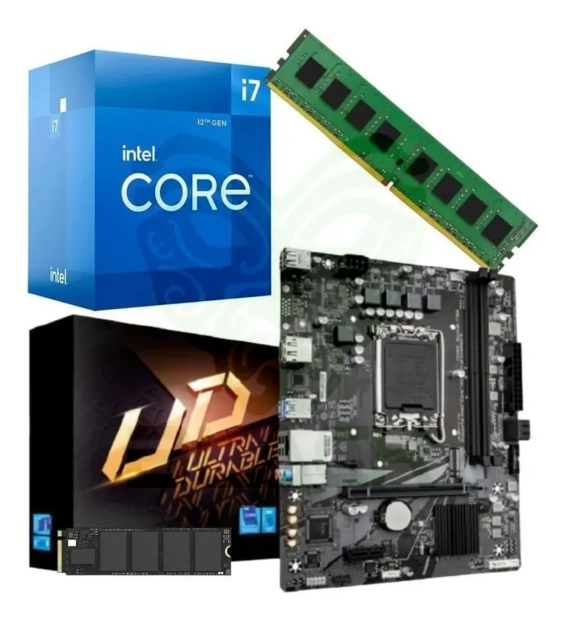COMBO ECOVISION INTEL I7 12700 + 8GB + 240GB