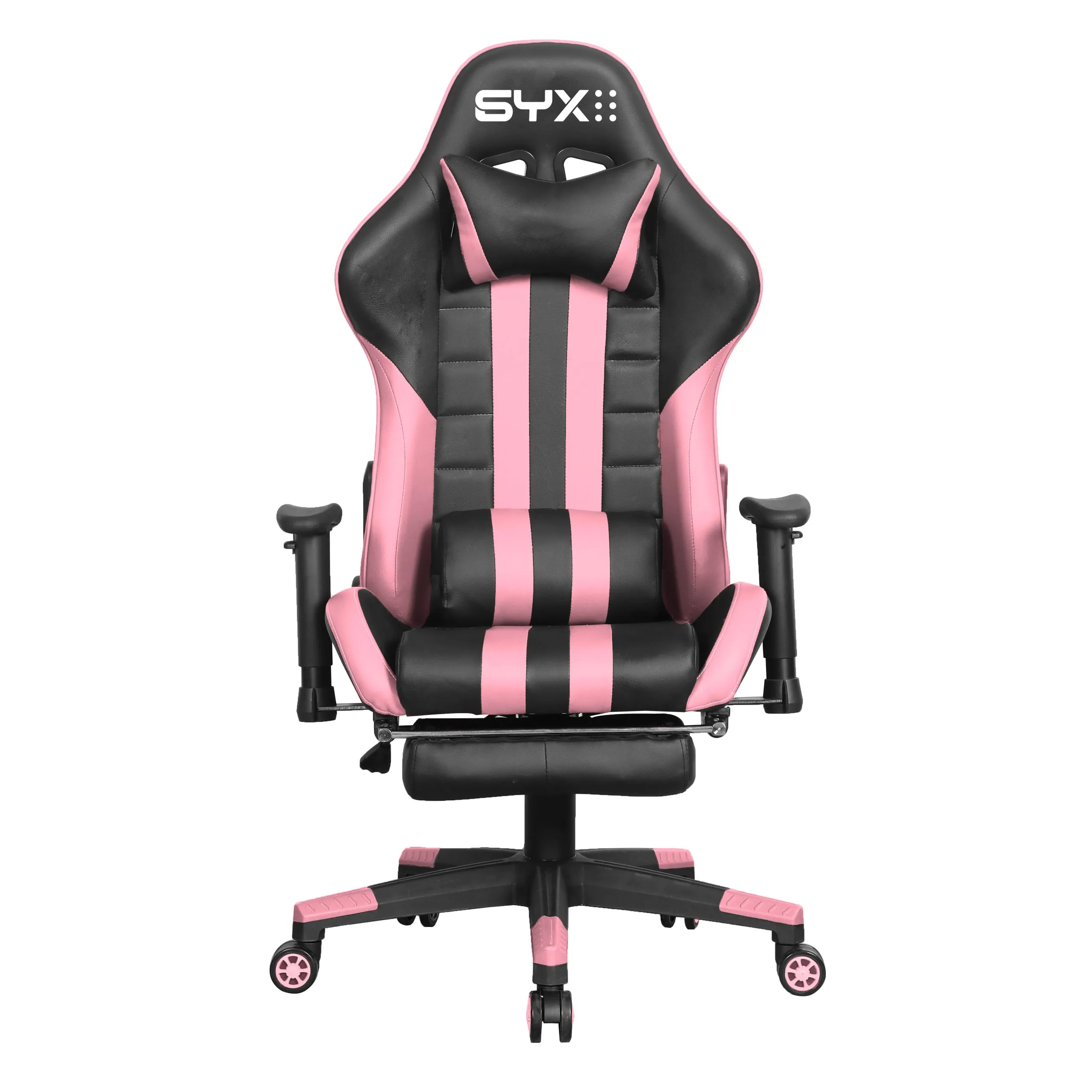 SILLA GAMER SYX CH-059 PK ROSA NEGRO