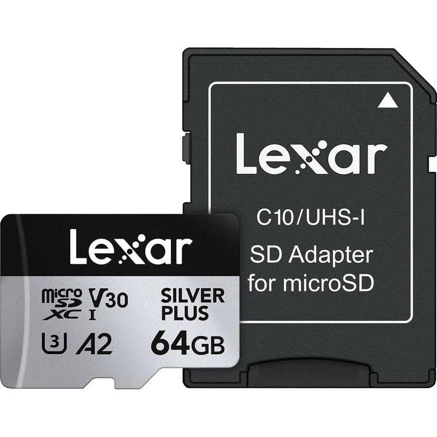 TARJETA MICRO SD LEXAR SILVER PLUS 64GB UHS-I