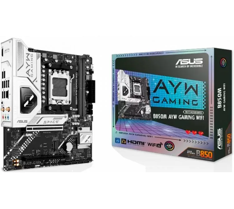 MOTHERBOARD ASUS B850M AYW GAMING WIFI AM5 DDR5
