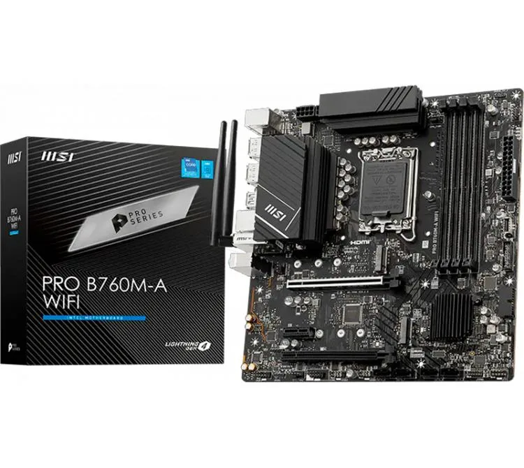 Mother MSI Pro B760M-A WIFI DDR5 1700 (12va/13va/14va Gen)