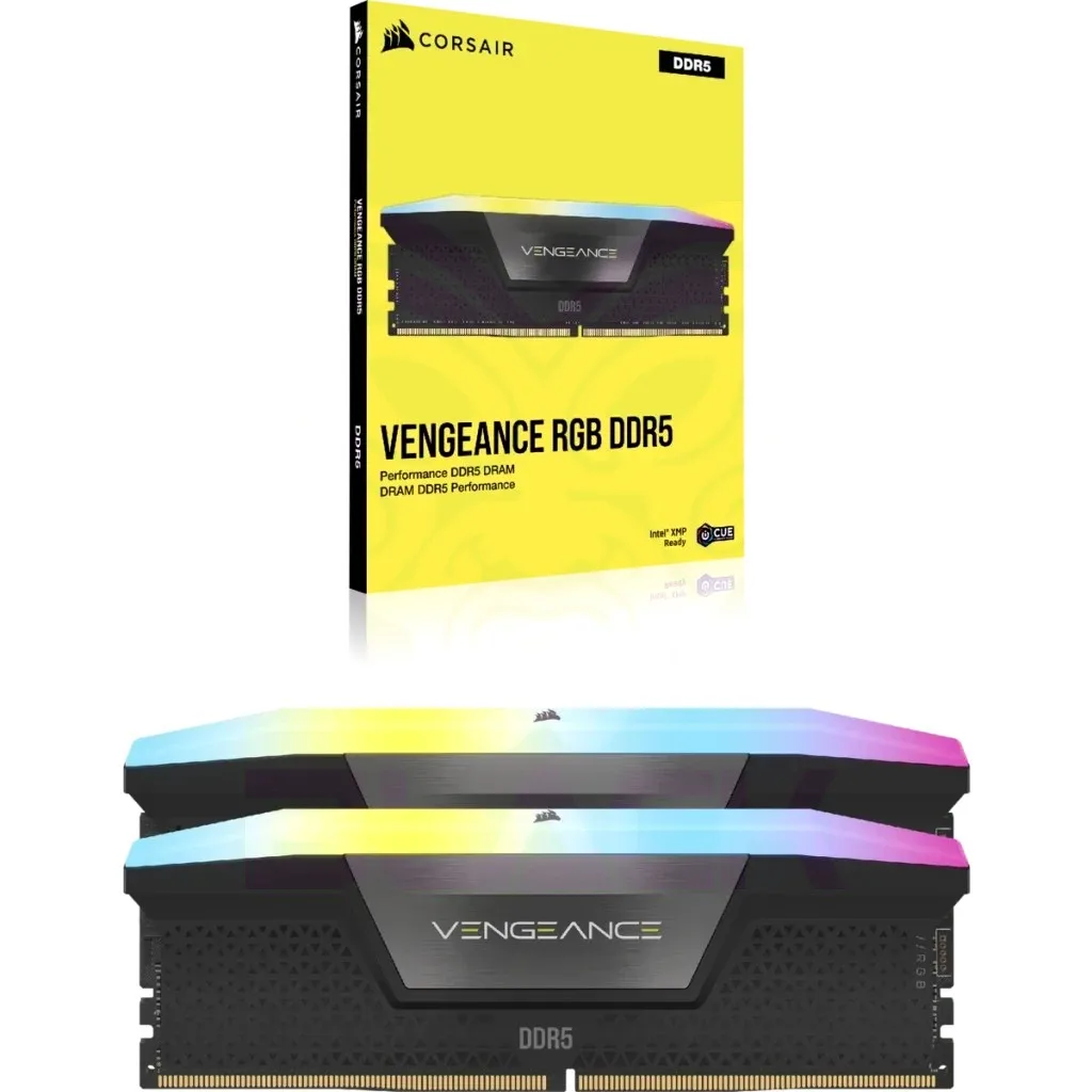 MEMORIA DDR5 48 GB 5600 MHZ RGB CORSAIR VENGEANCE (2X24GB) BLACK