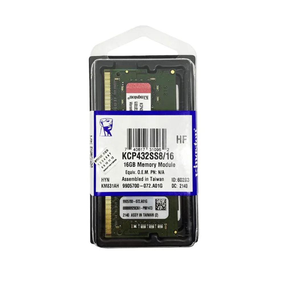 MEMORIA RAM KINGSTON 16 GB 3200MHZ DDR4 SODIMM