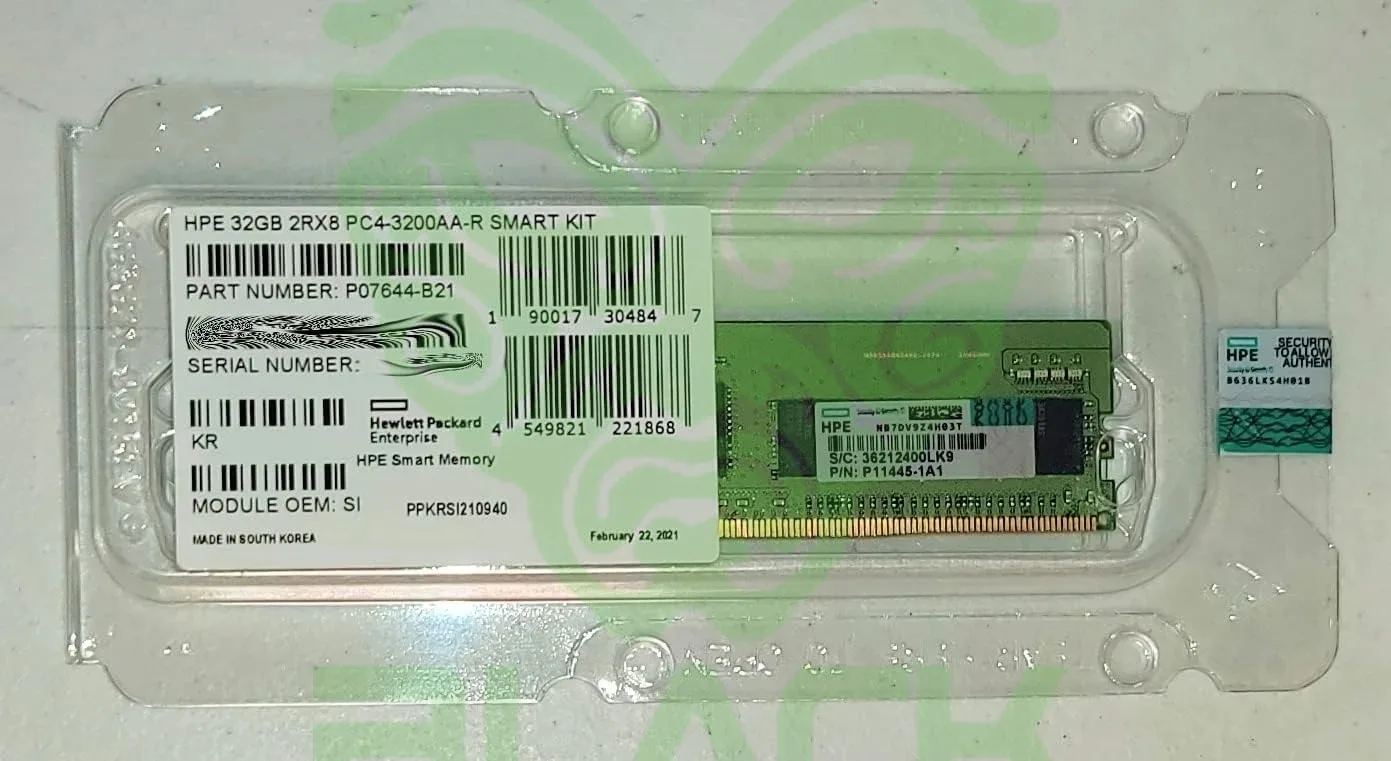 DDR4 32GB HPE 2RX4 PC4-3200AA-R SMART KIT AMD