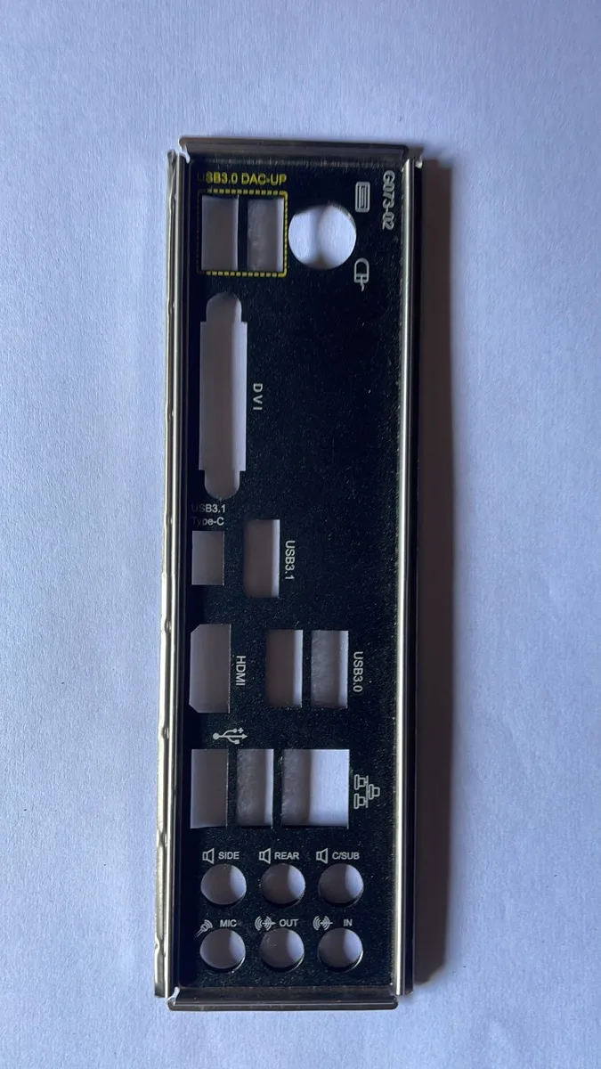I/O SHIELD BACKPLATE MOTHERBOARD 047