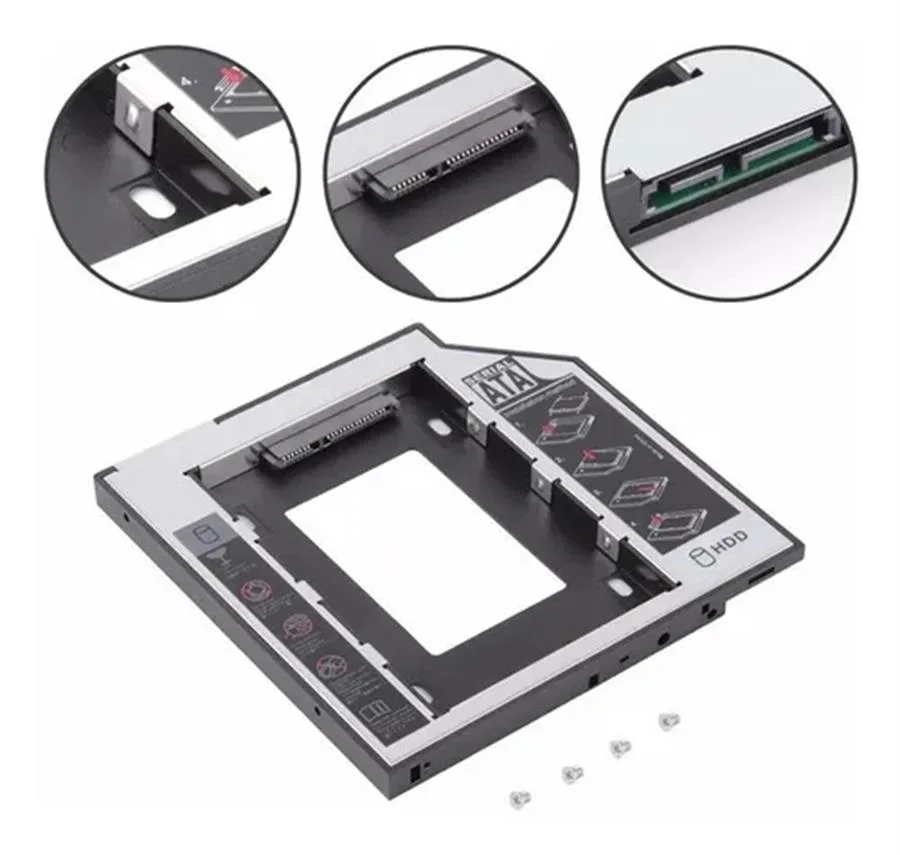 CADDY DISK SATA 2,5 NOTEBOOK 12,7MM