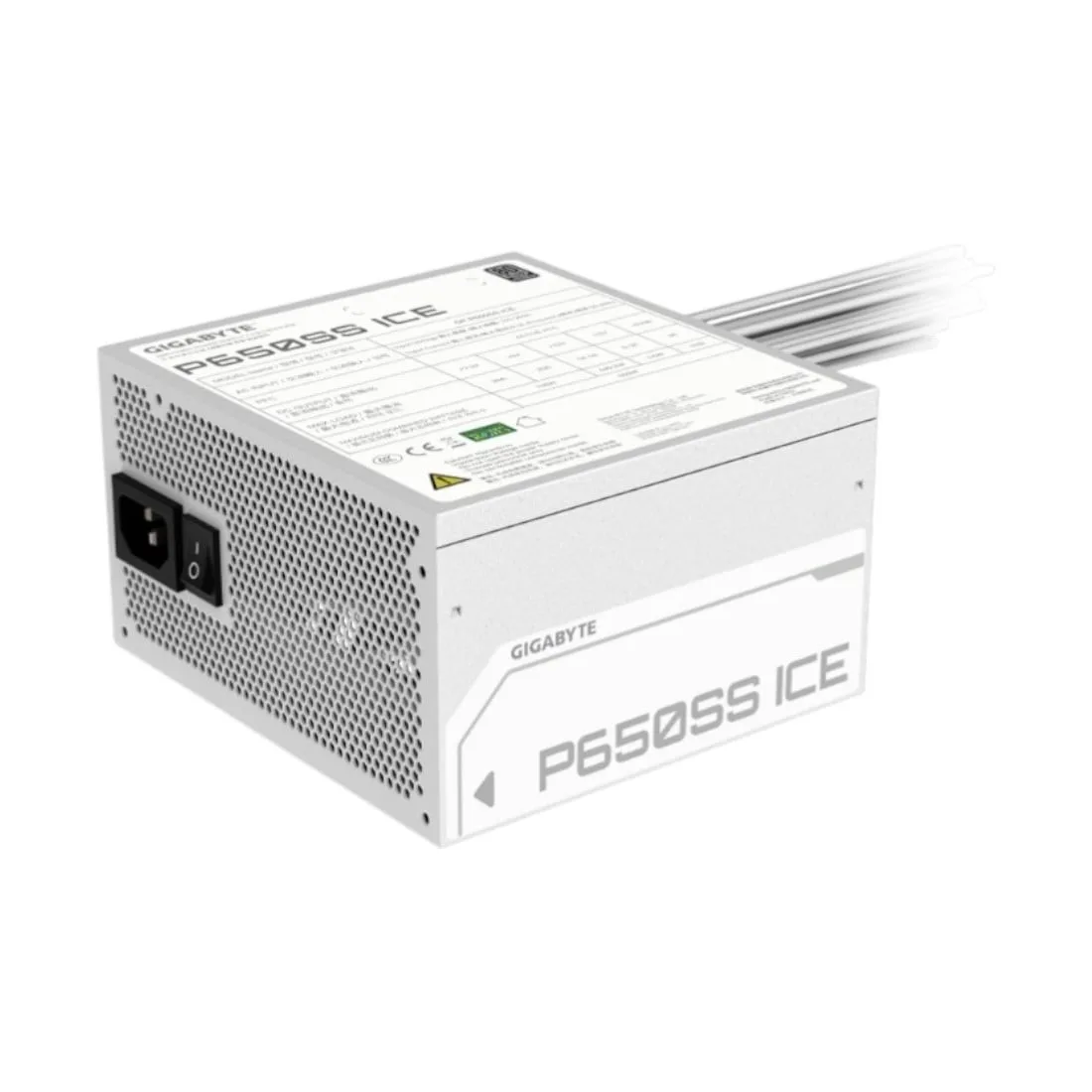 Fuente 650w Gigabyte 80+ Silver ATX 3.1 White